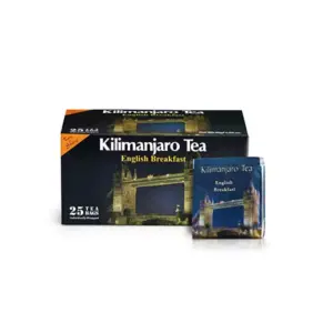 Kilimanjaro Fresh Kilimanjaro Tea Bags Infusion English Breakfast 50g KL009 (Pack of 18 Pcs)