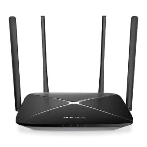 AC1300 Dual-Band Wi-Fi Gigabit Router
SPEED: 400 Mbps at 2.4 GHz + 867 Mbps at 5 GHz
SPEC: 4× Fixed External Antennas, 3× Gigabit LAN Ports, 1× Gigabit WAN Port
FEATURE: MERCUSYS APP, Router/Access Point Mode, WPS/Reset Button, IPTV, IPv6, Smart Connect, Beamforming, MU-MIMO, Parental Controls, Guest Network, TR-069, ISP Preset (Agile Config), Aginet ACS, Superadmin, EasyMesh, 2 Year Warranty
