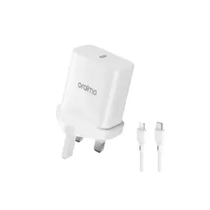 Oraimo PowerCube 20 20W Fast Charger Kit with Multi-Protection Safety System, Type-C to Lightning Cable OCW-U106S+CL55