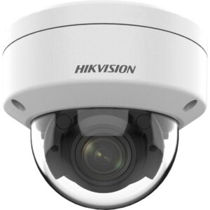 Hikvision 4MP 1/2.9" Progressive Scan CMOS 2.7 to 13.5 mm Varifocal Motorized Lens ; 2560 × 1440 20fps,;120dB WDR, H.265+, Color: 0.005 Lux @ (F1.6, AGC ON), B/W: 0 Lux with IR, 3 streams; 3D DNR; ICR; DC12V&PoE; Built-in micro SD/SDHC/SDXC slot (up to 256GB); IR range: up to 40m;2 VCA, HLC, (IP67) and (IK10), 3 Year Warranty