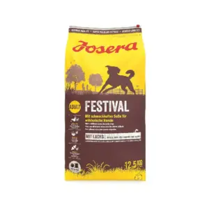 Josera Adult Dog Food 12.5kg Festival with Delicious Sauce Coat, Gluten Free, Salmon & Poultry