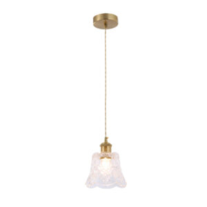 Tronic Vintage Floral Crystal Pendant Light 1*E27