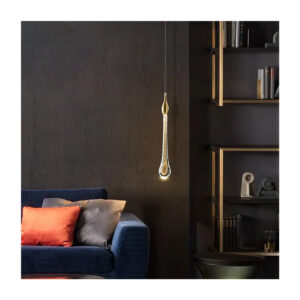 Tronic Elegant LED Pendant Light Contemporary Gold Drop Design