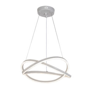 Tronic White Infinity Loop Pendant Light – 60W LED