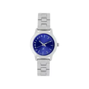 Titan Watch Fastrack Fundamentals Quartz Analog Blue Dial Watch for Women with Stainless Steel Strap 68008SM03