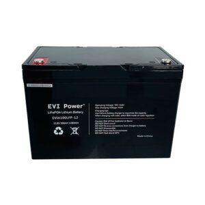 EVI Power 12V 100Ah (1.2kwh) LiFePO4 battery with build-in BMS, 7000 cycle times at 80% DOD ,5 years warranty