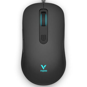 Rapoo Wired Optical RGB Multi-color Gaming Mouse Black, 12,800 DPI, 5 Buttons, 1 Year Warranty