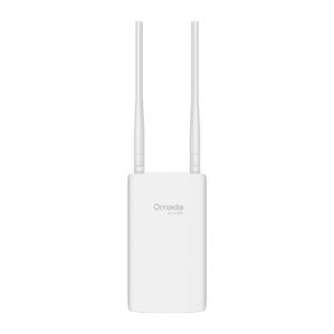 TP-Link Omada AX1800 Indoor/Outdoor Dual-Band Wi-Fi 6 Access Point
PORT: 1× Gigabit RJ45 Port
SPEED: 574Mbps at 2.4 GHz + 1201 Mbps at 5 GHz
FEATURE: 802.3at PoE and Passive PoE, IP65 Weatherproof, 2×External Antennas, 4 streams，Mesh, Seamless Roaming, MU-MIMO, Band Steering, Beamforming, Load Balance, Airtime Fairness, Centralized Management by Omada SDN Controller, Omada App