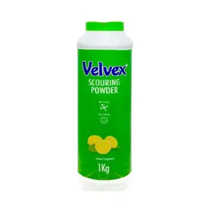 Velvex Scouring Powder, Lemon Scent, 1kg, Pack of 6 Pcs