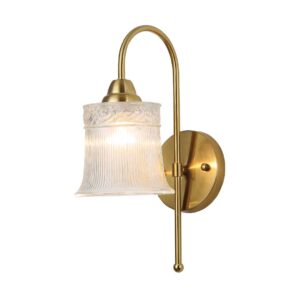 Tronic Vintage Embossed Glass Wall Light