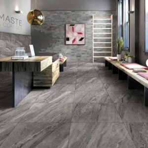 CTM South Africa Waterfall Grey Matt Porcelain Floor Tile - 600 x 600mm