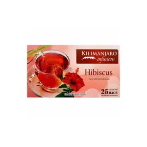 Kilimanjaro Fresh Kilimanjaro Tea Bags Infusion Hibiscus 50g KL011 (Pack of 18 Pcs)
