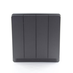 Tronic Grey 4-Gang 2-Way Switch