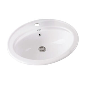 KOKO EKOS Kameo White Drop-In Basin - 550 x 470mm