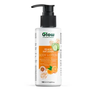 Glow Body Lotion Peach Infusion with Cocoa Butter, Coconut Oil & Cucumis Sativus Extract 150ml