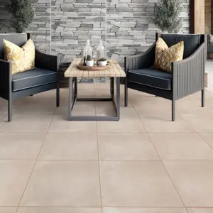 CTM South Africa Stoep Ivory Natural Look Ceramic Matt Floor Tiles - 420 x 420mm