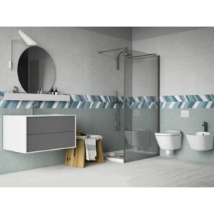 Ideal Ceramica X - Vernissage Acrilico Denim Ceramic Wall Tile - 250 x 600mm