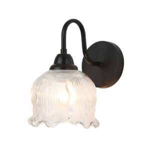 Tronic Clear Textured Glass Wall Light