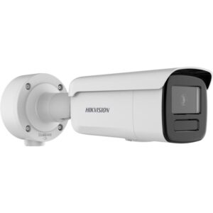 Hikvision 8MP DarkFighter EXIR Bullet, up to 90m IR distance, 120 dB true WDR , Junction box included, IP67, 4mm fixed lens, Progressive Scan CMOS;8MP 25fps/30fps;H.265+/;120dB WDR;Color: 0.003 Lux @ (F1.6, AGC ON),B/W: 0 Lux with IR;VCA functions; 4 streams; 3D DNR; BLC; ICR; EXIR; DC12V&PoE; Alarm:2/2, Audio:1/1,DC 12V output,Built-in micro SD/SDHC/SDXC slot; HIK-Connect cloud service;-Y:NEMA 4X;, 5 Year WArranty