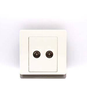 Tronic Dual (2G) TV Socket – Ivory