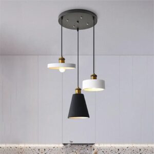 Africab Hanging Light E27 3 Holder Black