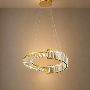 Tronic Modern Crystal Halo LED Pendant Light