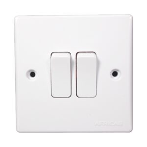Africab Fl Series Switches & Socket 2 Gang 2 Way Switch