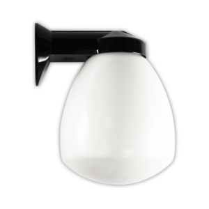 Tronic Black Proclain Wall Glass Dome Light