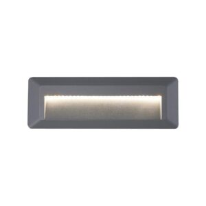 Tronic Rectangular Dark Grey LED Step Light