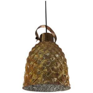 Africab Hanging Light E27 Glass Gold