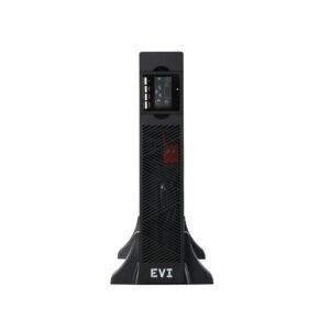 EVI Power  1KVA/0.9KW, Rack mountable online UPS,with UK input plugwith inbuilt 2 pcs of 9Ah battery,with USB port & RS232 port,with SNMP card slot, including rack mount brackets,  2 Year Warranty (1 Year on battery)