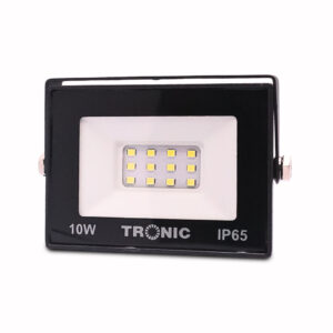 Tronic 10W Slim LED Flood Light – Black Body, Daylight