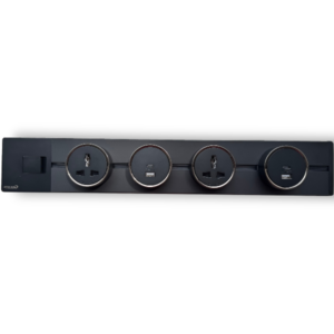 Africab Power Track Socket With One Main Switch,40Cm Black Color