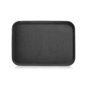 Bon Appetit Rectangular Serving Tray 46x35.5cm Non-Slip, Polypropylene, Black HM-BA50BL