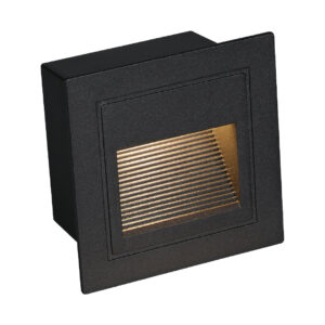 Tronic LED Step Light – Square Black Grille 3W, IP54 Rated