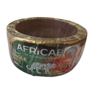 Africab Single Wires (100M Coil) 1.5 Sq.mm Brown