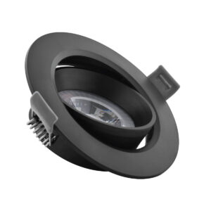 Tronic Spotlight DOB 5W 75mm Black Daylight White