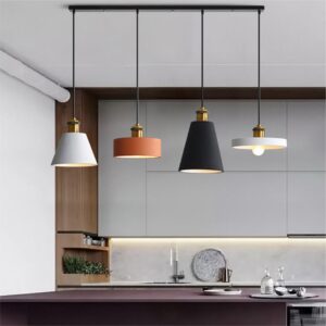 Africab Hanging Light E27 4 Holder Black