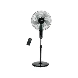Midea Stand Fan 16", Remote Control, Adjustable Height, Black FS40-15FR