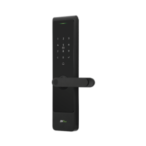 ZKTeco Real-time WiFi Lock, Fingerprint, Card, Passcode, ZSmart App,  Mechanical Key, Aluninum Alloy, App:ZSmart, Black Color,Door Thickness: 35~60mm (standard), Backset: 55mm, Power Supply: 8xAA Alkaline Batteries (not supplied), 1 Year Warranty