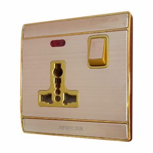 Africab Gw Series Switches & Socket 13A Multi Socket Switch With Neon Gw8755Sl