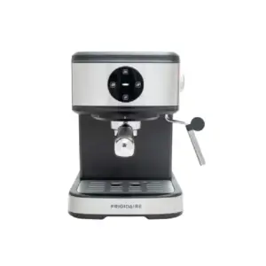 Frigidaire 2 Cup Espresso Maker with Milk Frother, 15 Bar Pressure, 1.5L Detachable Water Tank FD7280