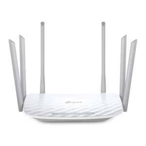 TP-Link AC1900 Dual-Band Wi-Fi Router
SPEED: 600 Mbps at 2.4 GHz + 1300 Mbps at 5 GHz
SPEC: 6× Antennas, 1× Gigabit WAN Port + 4× Gigabit LAN Ports
FEATURE: Tether App, WPA3, Access Point Mode, IPv6 Supported, IPTV, Beamforming, Smart Connect, Airtime Fairness, MU-MIMO, Cloud Support, Agile Config, Easymesh (Compatible with Onemesh)