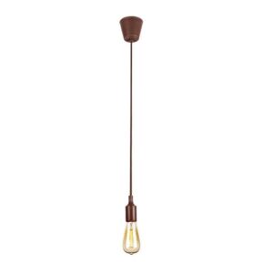 Tronic Hanging E27(Screw) Pendant Holder - Brown