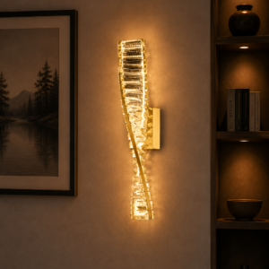 Tronic Twisted Crystal LED Wall Sconce