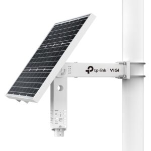TP-Link VIGI Intelligent Solar Power Supply System
Spec：60W/18V_690*516*30mm Solar Panel; 20Ah/3*12VDC Output Battery, More than 500 cycles; Charging Condition:-20℃~45℃ (With intelligent auxiliary heat); Discharging Condition:  -30℃~60℃ (With intelligent auxiliary heat); 1*10/100Mbps RJ45
Function:
Load ControlBattery Overtemperature ProtectionBattery level displayGeneration power displayLoad power displayGeneration power and Load power Statistics, 2 Year Warranty