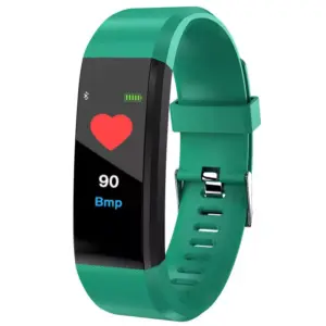 Faith 115Plus Smart Fitness Tracker Bracelet – Bluetooth Health Monitoring Smart Band Wth Heart Rate Monitor, Sleep Tracker, Step Counter & Call Notifications