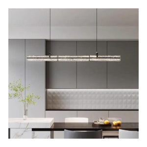 Tronic Modern Linear LED Pendant Light with Crystal Accents 36 Watt