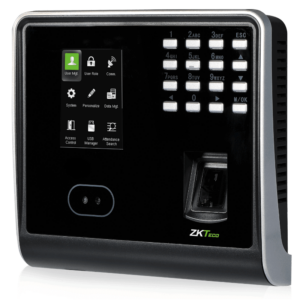 ZKTeco 2.8" Time & Atttendance Terminal, with multiple verification methods; Fingerprint Reader, Face Recogntion & RFID Card Reader, 2,000 face, 3,000 Fingerprints, 1,000,000 Records & 2,000 cards, TCP/IP, Built in Battery, 12V 3A PSU, Supports BioTime 8.0, 1 Year Warranty