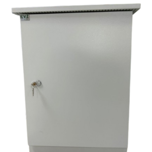 EVI Rack Cabinets 15U 600X400MM   IP55 outdoor cabinet with pinth to install on concrete base; including 2xfans and 1xshelf
